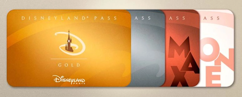 les 4 Disneyland Pass : Gold, Silver, Bronze Max & Bronze One