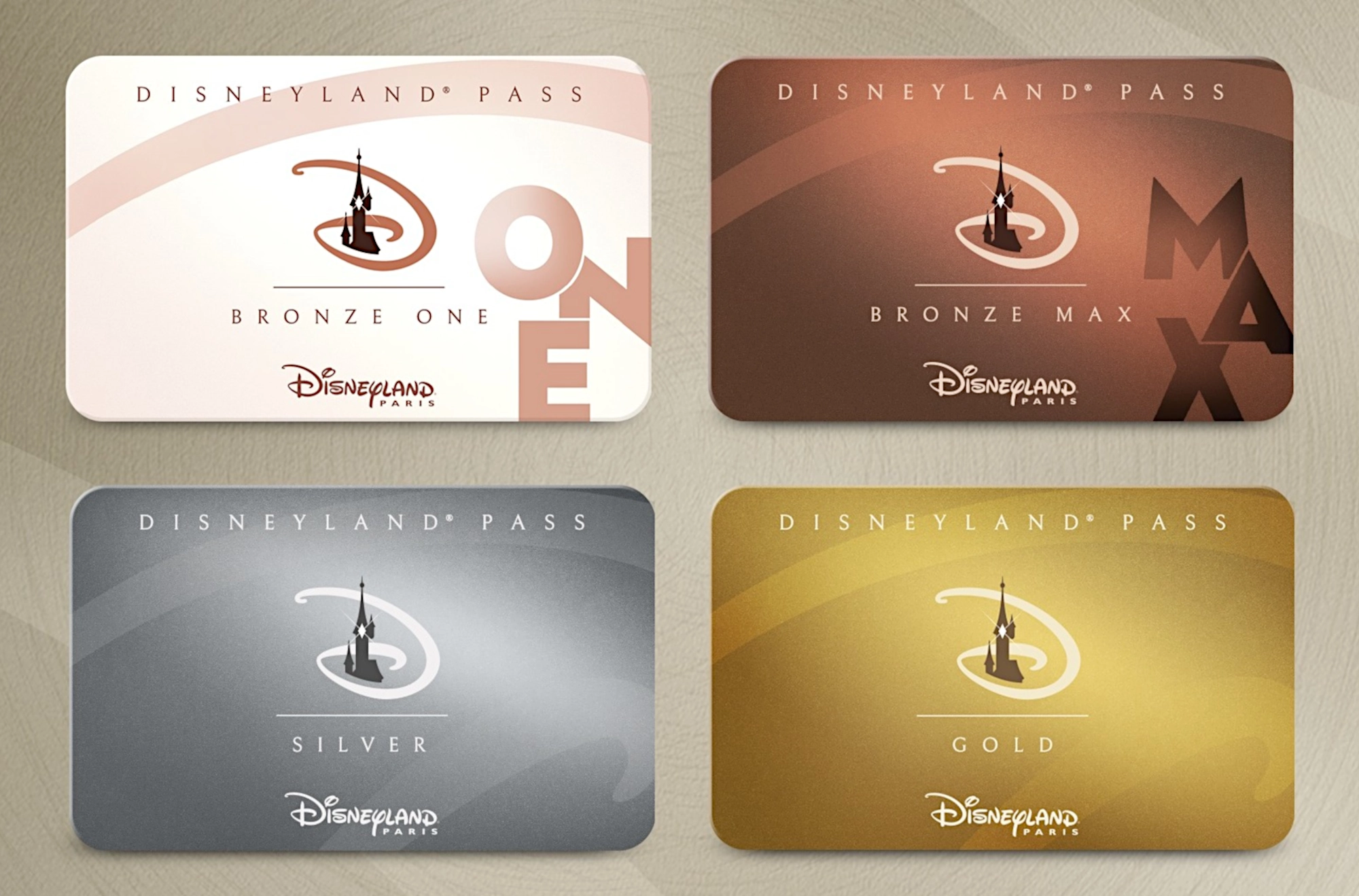 Disneyland Pass 2026-2027 : Gold, Silver, Bronze Max et Bronze One