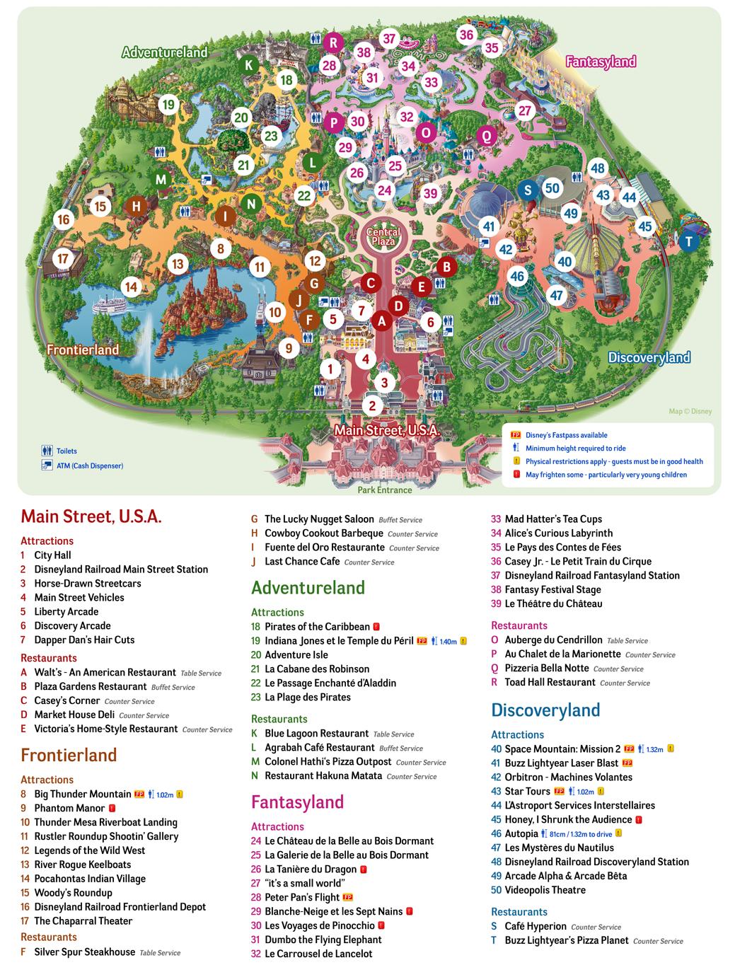 map disneyland park paris