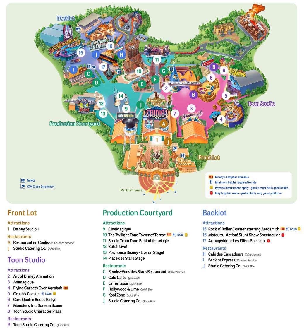 map disney adventure world paris