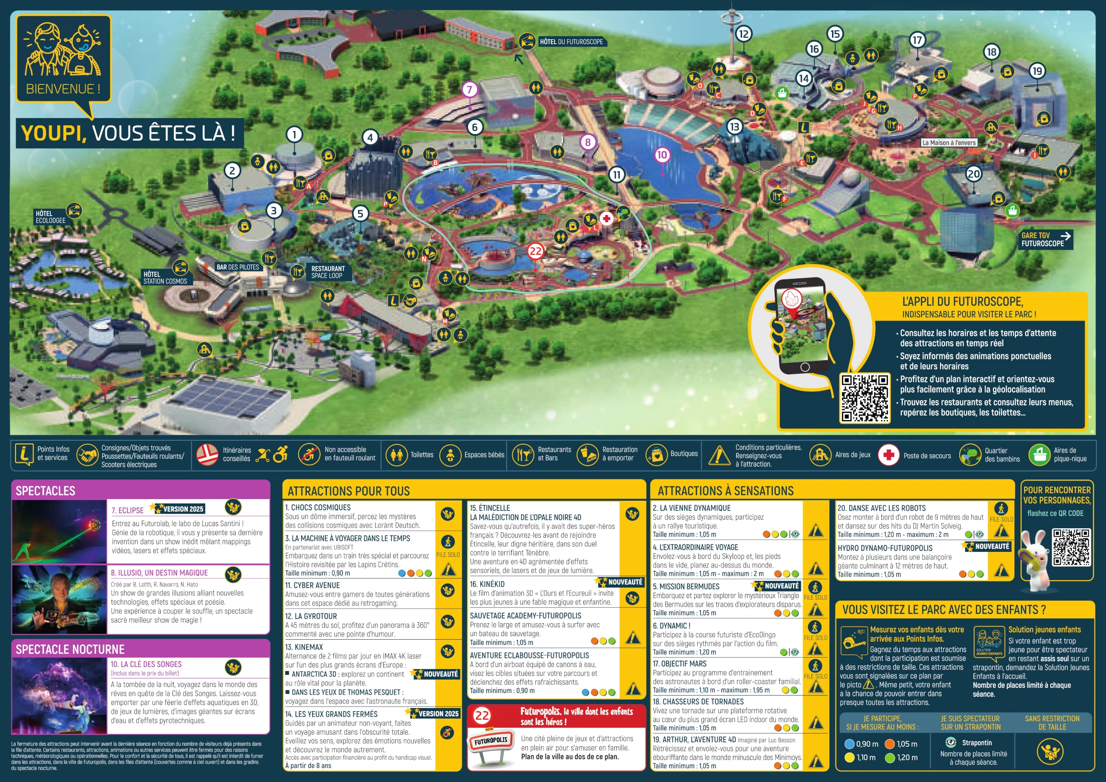 Plan du Parc du Futuroscope