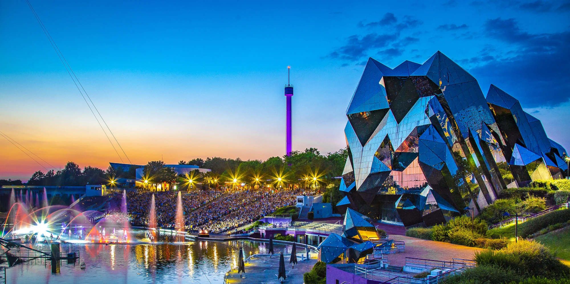 Spectacle nocturne au Parc du Futuroscope