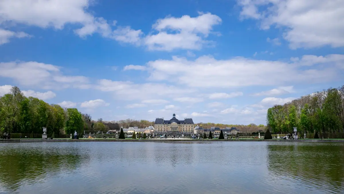 Château de Vaux-le-Vicomte vu depuis le grand bassin