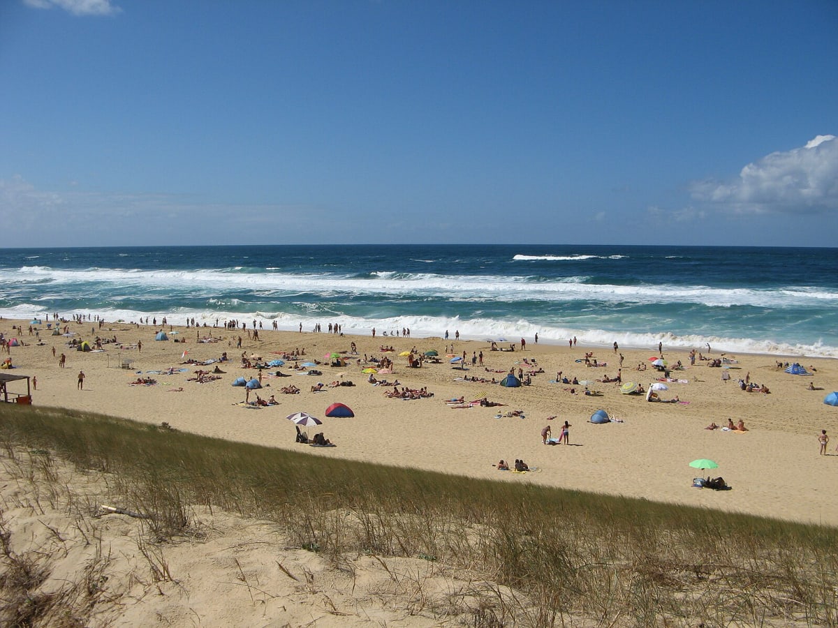 plage de Messanges dans les Landes