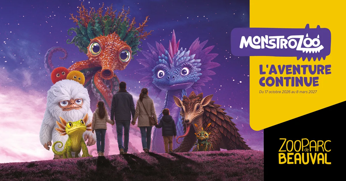 MonstroZoo au ZooParc de Beauval, du 17 octobre 2026 au 8 mars 2027